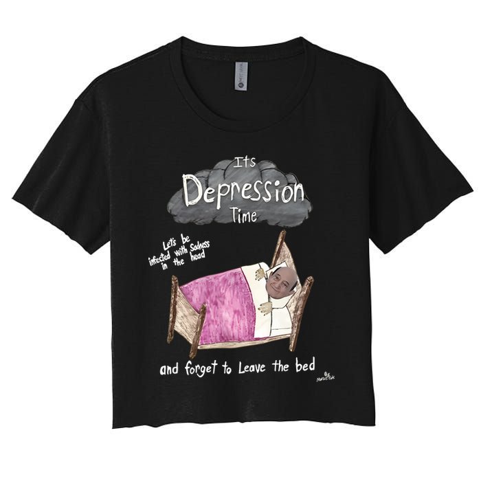 Marcus Pork ItS Depression Time And Forget To Leave The Bed Crop Top