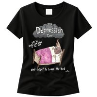 Marcus Pork ItS Depression Time And Forget To Leave The Bed Womens T-Shirt
