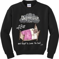 Marcus Pork ItS Depression Time And Forget To Leave The Bed Kids Sweatshirt