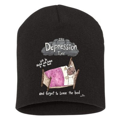 Marcus Pork ItS Depression Time And Forget To Leave The Bed Short Acrylic Beanie