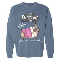 Marcus Pork ItS Depression Time And Forget To Leave The Bed Garment-Dyed Sweatshirt