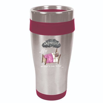 Marcus Pork ItS Depression Time And Forget To Leave The Bed 16oz Travel Tumbler