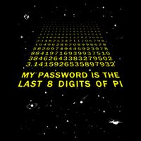 My Password Is The Last 8 Digits Of Pi Day Funny Math Space Metallic Star Ornament
