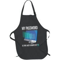My Password Is The Last 8 Digits Of Pi Funny Programmer Apron