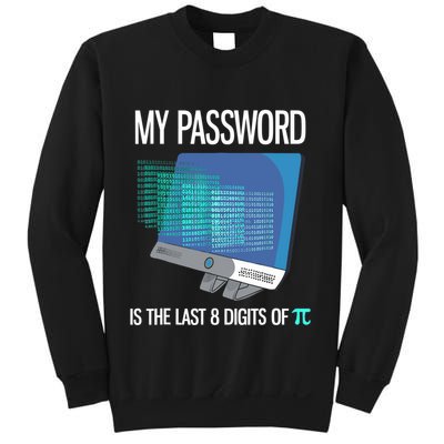 My Password Is The Last 8 Digits Of Pi Funny Programmer Sweatshirt