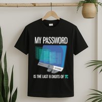 My Password Is The Last 8 Digits Of Pi Funny Programmer T-Shirt