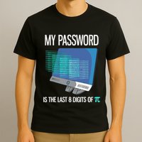 My Password Is The Last 8 Digits Of Pi Funny Programmer T-Shirt