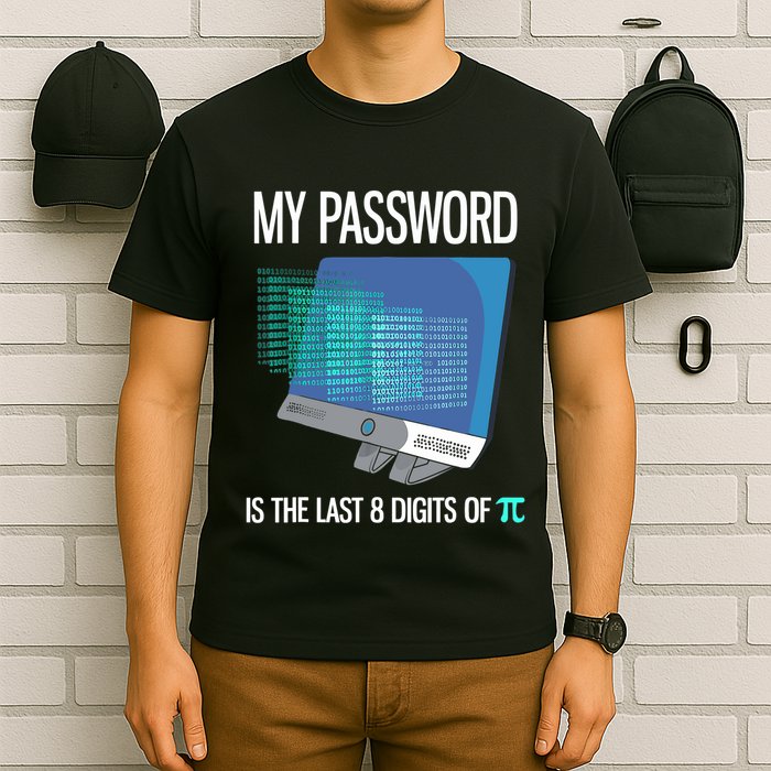 My Password Is The Last 8 Digits Of Pi Funny Programmer T-Shirt