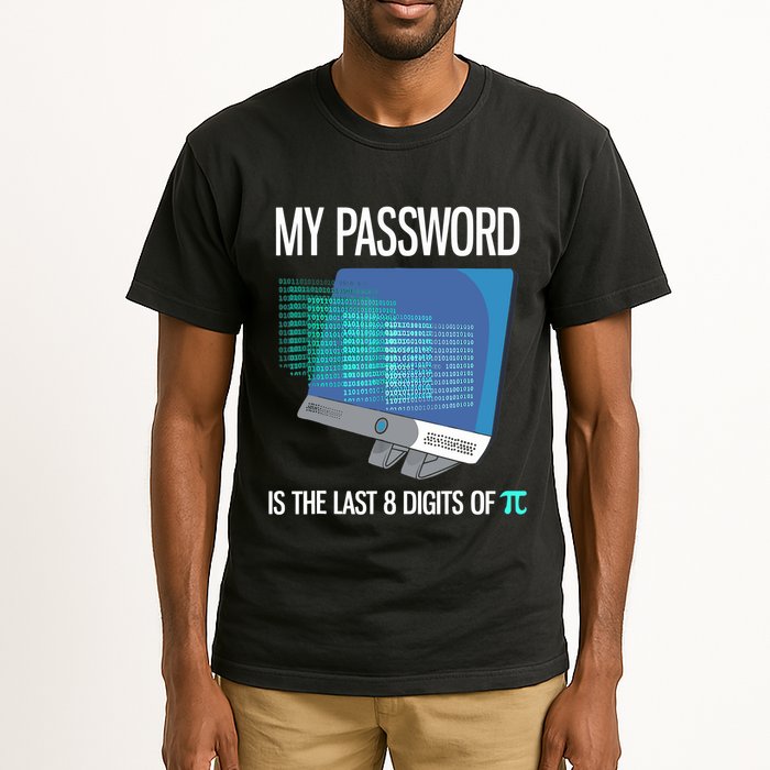 My Password Is The Last 8 Digits Of Pi Funny Programmer Tall T-Shirt