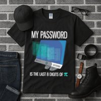 My Password Is The Last 8 Digits Of Pi Funny Programmer Tall T-Shirt