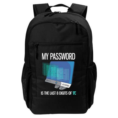 My Password Is The Last 8 Digits Of Pi Funny Programmer Backpack
