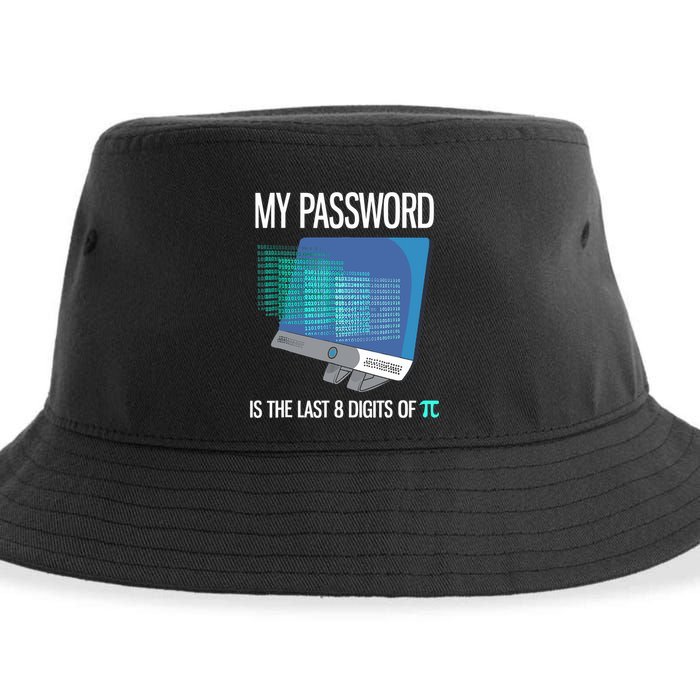 My Password Is The Last 8 Digits Of Pi Funny Programmer Sustainable Bucket Hat