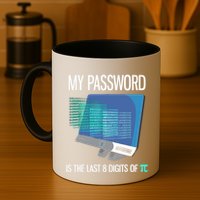 My Password Is The Last 8 Digits Of Pi Funny Programmer Mug