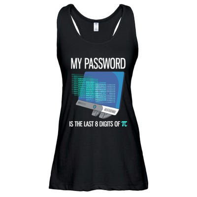 My Password Is The Last 8 Digits Of Pi Funny Programmer Ladies Essential Flowy Tank