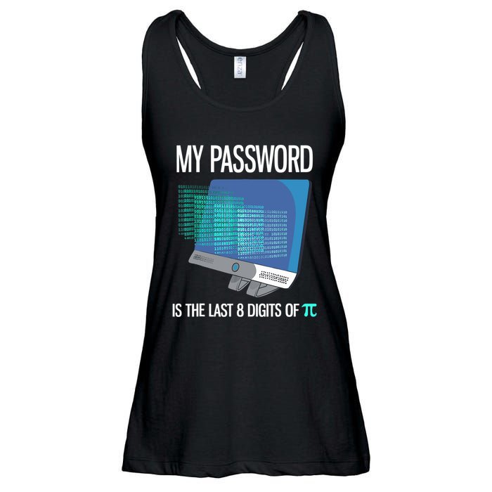 My Password Is The Last 8 Digits Of Pi Funny Programmer Ladies Essential Flowy Tank