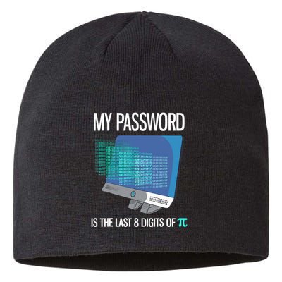 My Password Is The Last 8 Digits Of Pi Funny Programmer Sustainable Beanie