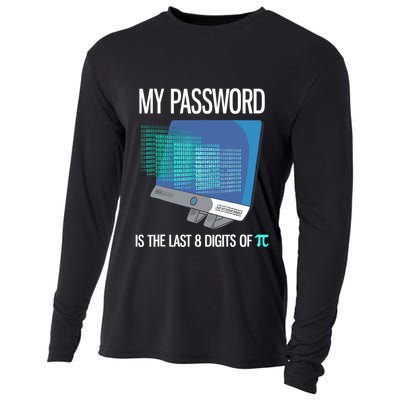 My Password Is The Last 8 Digits Of Pi Funny Programmer Cooling Performance Long Sleeve Crew