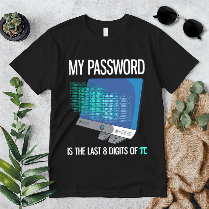 My Password Is The Last 8 Digits Of Pi Funny Programmer Premium T-Shirt