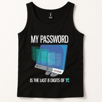 My Password Is The Last 8 Digits Of Pi Funny Programmer Tank Top
