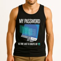 My Password Is The Last 8 Digits Of Pi Funny Programmer Tank Top