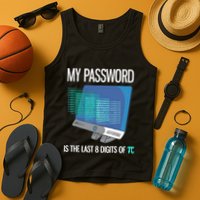 My Password Is The Last 8 Digits Of Pi Funny Programmer Tank Top
