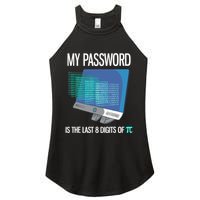 My Password Is The Last 8 Digits Of Pi Funny Programmer Women's Perfect Tri Rocker Tank