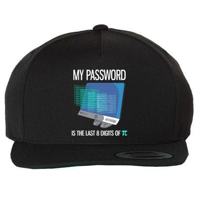 My Password Is The Last 8 Digits Of Pi Funny Programmer Wool Snapback Cap