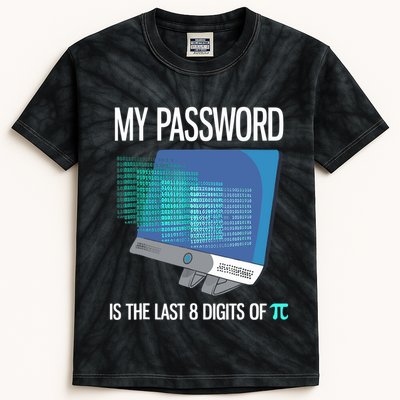 My Password Is The Last 8 Digits Of Pi Funny Programmer Kids Tie-Dye T-Shirt