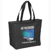 My Password Is The Last 8 Digits Of Pi Funny Programmer Zip Tote Bag