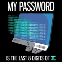My Password Is The Last 8 Digits Of Pi Funny Programmer Full Zip Hoodie