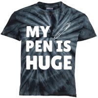 My Pen Is Huge Kids Tie-Dye T-Shirt