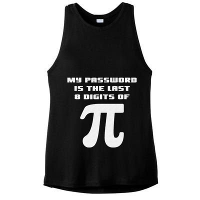 My Password Is The Last 8 Digits Of Pi Math Teacher Ladies PosiCharge Tri-Blend Wicking Tank