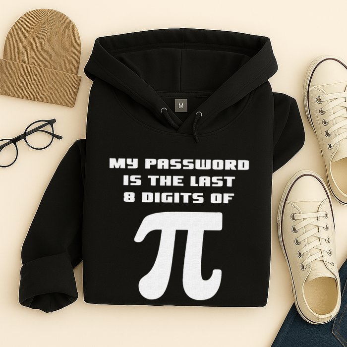 My Password Is The Last 8 Digits Of Pi Math Teacher Hoodie