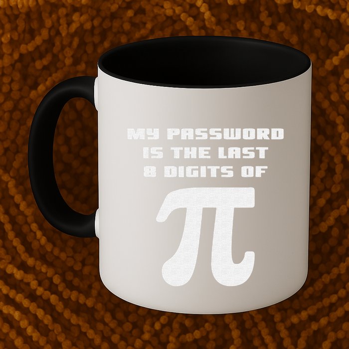 My Password Is The Last 8 Digits Of Pi Math Teacher Mug
