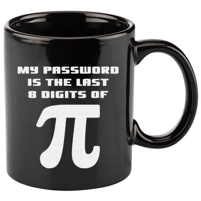 My Password Is The Last 8 Digits Of Pi Math Teacher 11oz C Handle Ceramic Mug