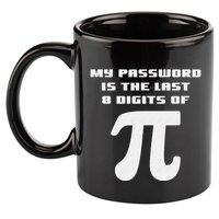 My Password Is The Last 8 Digits Of Pi Math Teacher 11oz C Handle Ceramic Mug