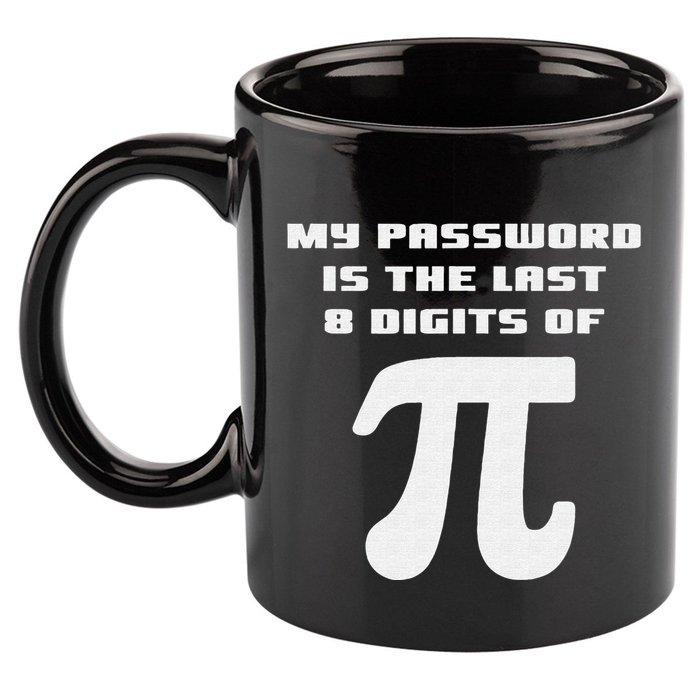 My Password Is The Last 8 Digits Of Pi Math Teacher 11oz C Handle Ceramic Mug
