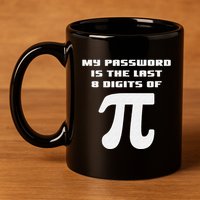 My Password Is The Last 8 Digits Of Pi Math Teacher 11oz C Handle Ceramic Mug