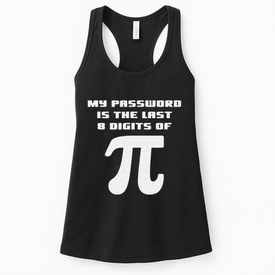 My Password Is The Last 8 Digits Of Pi Math Teacher Womens Tank Top