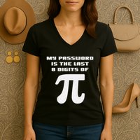 My Password Is The Last 8 Digits Of Pi Math Teacher Women's V-Neck T-Shirt