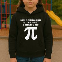 My Password Is The Last 8 Digits Of Pi Math Teacher Kids Hoodie
