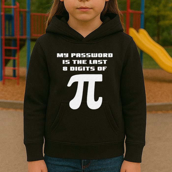 My Password Is The Last 8 Digits Of Pi Math Teacher Kids Hoodie