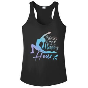 Muscle Pilates Is My Happy Hours Yoga Fitness Gym Workout Gift Ladies PosiCharge Competitor Racerback Tank