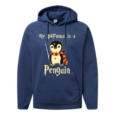 My Patronus Is A Penguin Hot Cute Gift Performance Fleece Hoodie