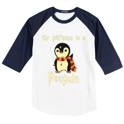 My Patronus Is A Penguin Hot Cute Gift Baseball Sleeve Shirt