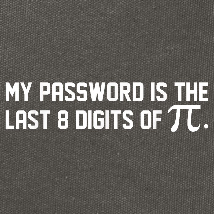 My Password Is The Last 8 Digits Of Pi Pi Day Math Cotton Canvas Backpack