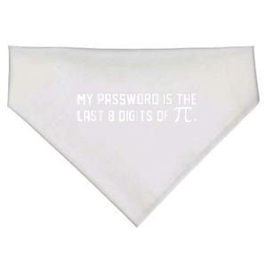 My Password Is The Last 8 Digits Of Pi Pi Day Math USA-Made Doggie Bandana