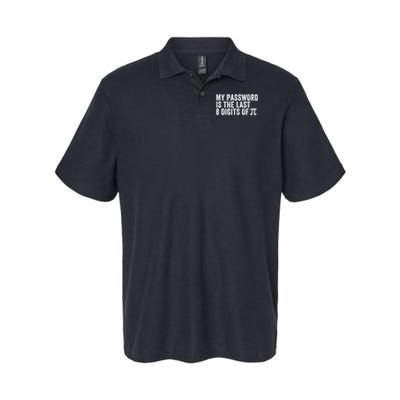 My Password Is The Last 8 Digits of Pi Funny Math Geek Nerdy Math Nerd Engineer Softstyle Adult Sport Polo