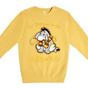 My Patronus Is An Eeyore Animals Yellow Cute Dog Premium Crewneck Sweatshirt