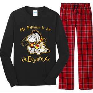 My Patronus Is An Eeyore Animals Yellow Cute Dog Long Sleeve Pajama Set